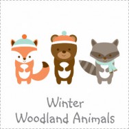 Winter Woodland Animals Invitations